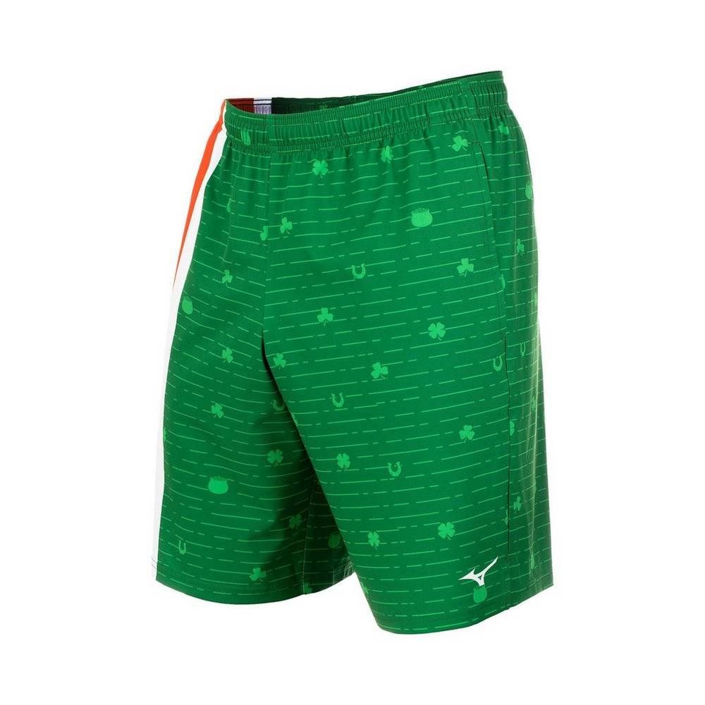 Pantalones Cortos Mizuno 10" Printable Hombre Verde Comprar BZGH-43028